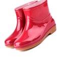 thumbnail image 2 of Boot Womens Rain Boots Fashion Antiskid Short Rain Boot Round Head Radian PVC Plastic Rain Boots, 2 of 5