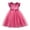 YHot Pink2420, variant on MEZZALL Toddler Girls Fly Sleeves Colorful Flower Prints Embroidery Bowknot Dress Dance Party Dresses Clothes 2-3 Years Classic Kids Sundress