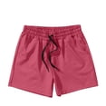 thumbnail image 4 of EOYWHK Mens Swim Trunks 3 inch Athletic Gym Shorts Solid Color Hot Spring Holiday Swimming Surfing Bottom, 4 of 4