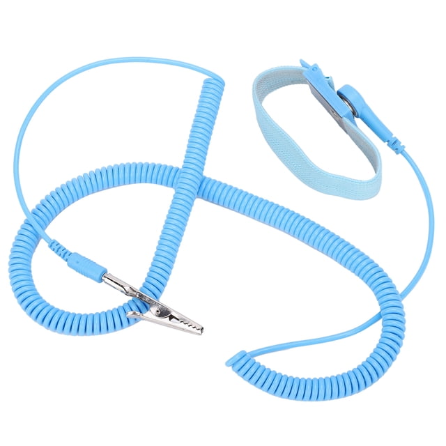 Anti-Static Wrist Strap ESD Wristband Clip Repair Tool For Electrician 5m x 2.4mm