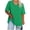 Green, variant on Womens Oversized Tshirts, Solid Color V Neck Tee Shirts Half Sleeve Loose Fitting T-Shirt Cotton Workout Tunic Tops Plus T Shirts for Lady Plus Size Purple XL
