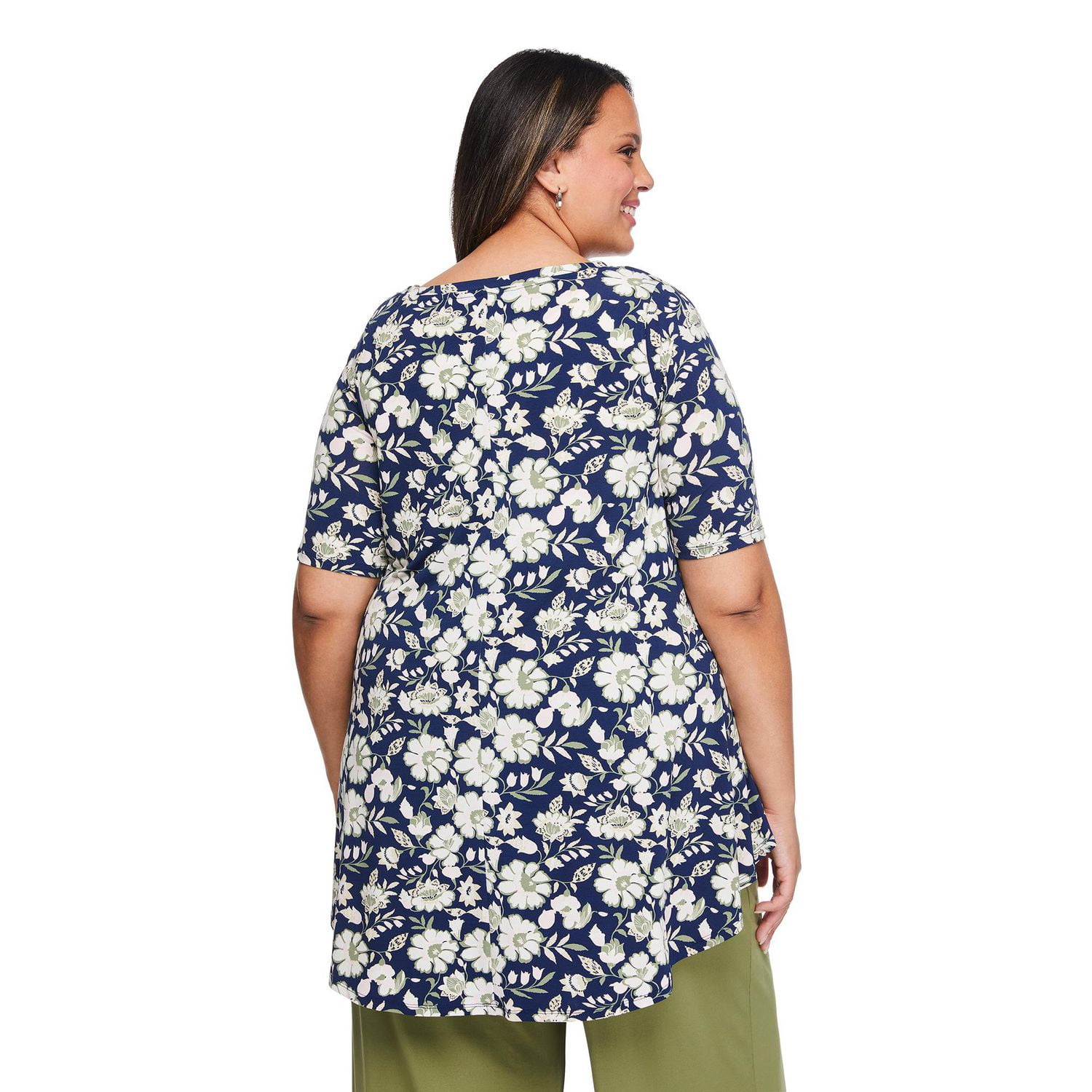 Lane Bryant Women'S Plus Boat-Neck T-Shirt