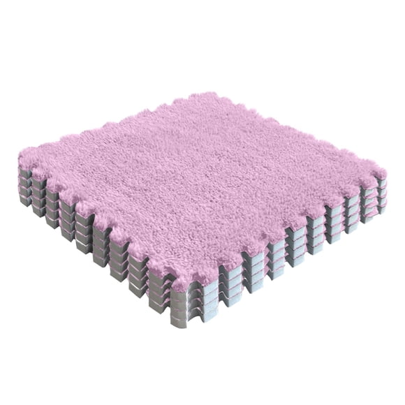ZZkhGO Tapis de Sol en Peluche Type Casse-Tête, Tapis de Sol en Mousse Suédée pour Chambre et Salon, Carreaux de Tapis Doux à Haute Densité de 1 cm d'Épaisseur pour la Maison
