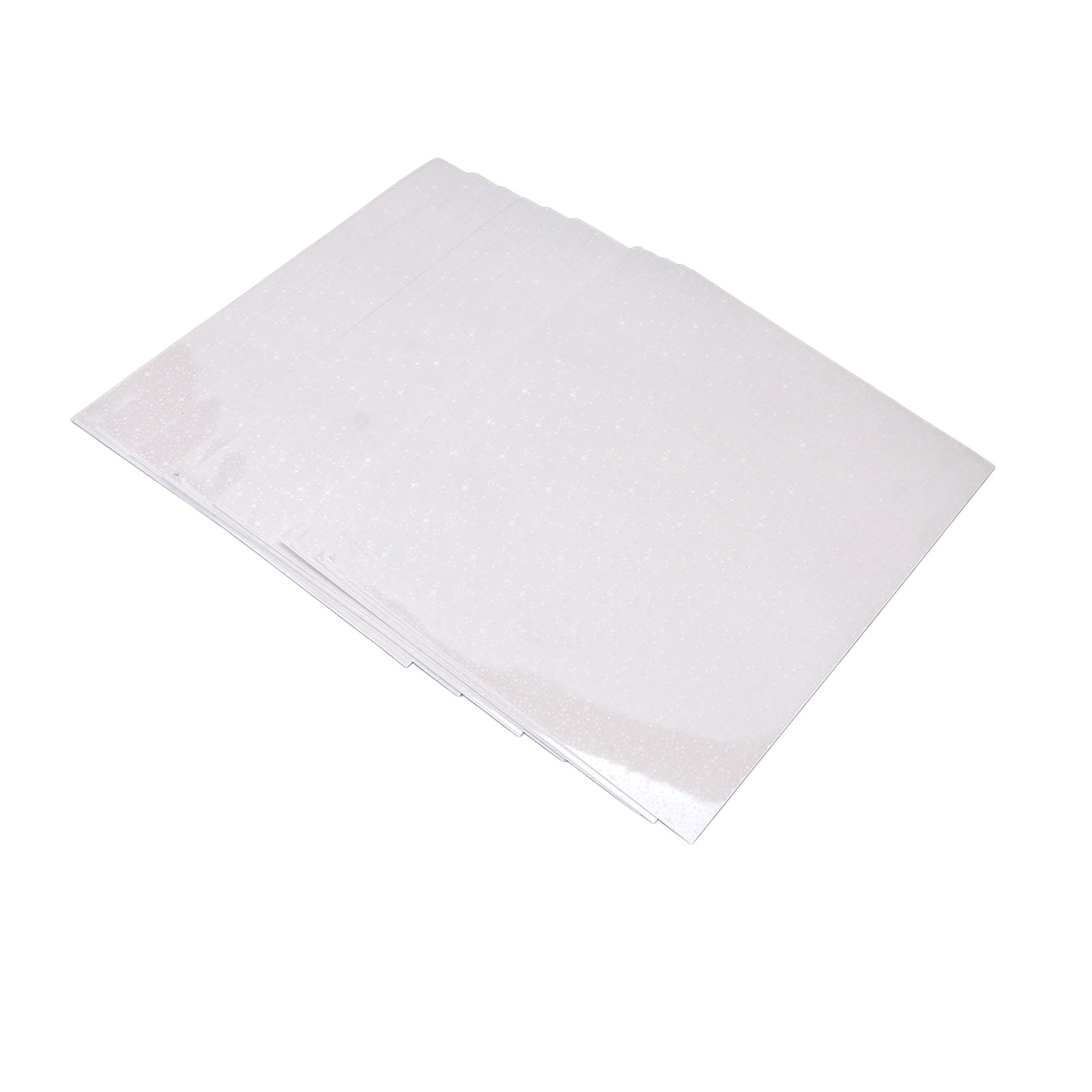 A4 Holographic Laminate Sheets, Waterproof 50 Sheets Scratch Resistant Holographic Cold Laminate Sheet  For Advertising Type 1,Type 2