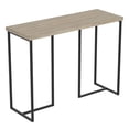 thumbnail image 1 of Safdie & Co. Console Table 39L Dark Taupe Black Metal, 1 of 4