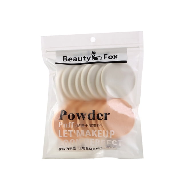 EGNMCR 16 Pack Circular Puff Makeup Sponge Puff Circular Puff Round edged powderpuff
