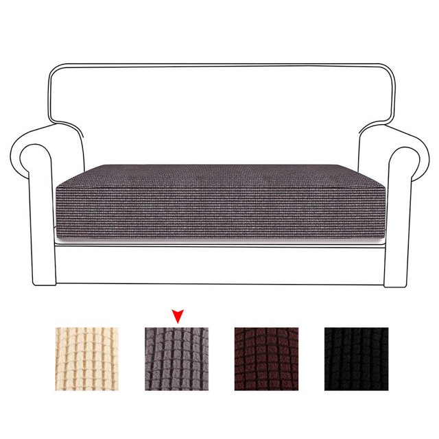 Housses Extensibles pour Coussins de Canapé, Protège-Coussins Réversible, Housses de Protection pour Coussins de Sofa