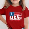 thumbnail image 2 of T-Shirt pour Enfants, Imprimé de la Fête de l'Indépendance à Manches Courtes et Col Rond, Haut Décontracté et Polyvalent pour Garçons et Filles de 3 à 15 Ans, 2 of 6