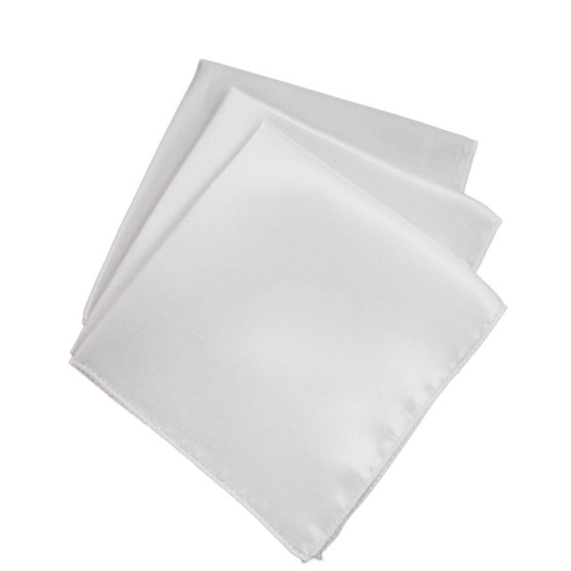 DOLITY 10 Pcs 12 X 12 (30 X 30cm) Serviettes de Table Carrées en Polyester Blanches Poche 21