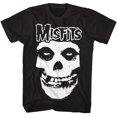 thumbnail image 1 of Misfits Logo Outline Skull Black Adult T-Shirt M, 1 of 2