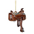 thumbnail image 2 of Wzzjkit Flat Western Saddle Cowboy Flat Pendant Car Rearview Mirror Backpack Accessories Pendant, 2 of 6