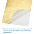 thumbnail image 4 of Unique Bargains Down Jacket Repair Patch 4' x 8', 2 Pack Self Adhesive Nylon Fabric Patch, Golden, 4 of 5