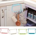 thumbnail image 2 of Mosiee Multifunction Plastic Hanging Holder Towel Rag Rack Punch-Free Cabinet Door Back Kitchen Home Storage Organizer Bar Hanger, 2 of 4