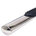 thumbnail image 1 of TrailFX Nerf Bar A1550S TFX 4 Oval Tube Side Steps; With Step Pads; 4 Inch Oval Straight; Polished; Stainless Steel; With Welded End Caps; Rocker Panel Mount, 1 of 3