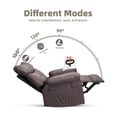 thumbnail image 4 of Fauteuil Inclinable Surdimensionné, Fauteuils Inclinables Manuels pour Adultes, Petit Fauteuil Inclinable en Cuir PU pour Petit Espace, VR, Réglable 90° - 150°, Fauteuil Simple de Style Lazy Boy, 4 of 8