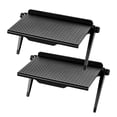 thumbnail image 1 of Aubaines Prime Aujourd'hui Liquidation Sans Perçage - Support d'Écran d'Ordinateur en Plastique pour Téléviseur, Support d'Écran de Décodeur, Support de Routeur, Étagère de Rangement 2 Pcs, 1 of 1