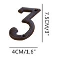 thumbnail image 1 of EGNMCR Room Decor Home Decor Creative Alloy Wrought Iron Number Letter Creative DIY House Number storage A, 1 of 2