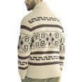 thumbnail image 2 of Innerwin Outwear Zip Up Men Cardigans Travel Lapel Slim Fit Cardigan Sweater Khaki 2XL, 2 of 5