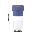 thumbnail image 3 of Portable Juicer Cup with 450ml Capacity USB Rechargeable Blender for Smoothies On The Go, 3 of 6