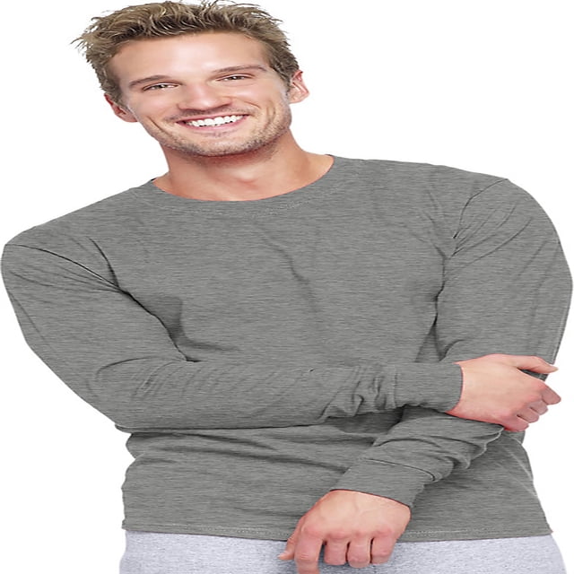 Hanes - T-Shirt à Manches Longues Beefy-T