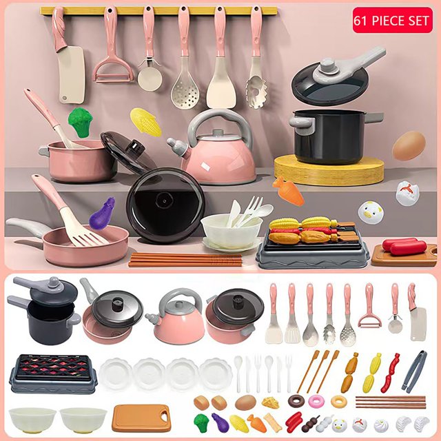 Life Like Kitchen Cooking Set: Fruit Chopping Stir Frying With Induction Cooker Create A Dedicated Pretend Play Toy For Kids On A Fun Culinary
