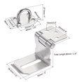 thumbnail image 2 of Unique Bargains 3'' Stainless Steel 90 Degree Heavy Door Latch Hasp Lock Padlock, Silver, 2 of 5