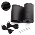 thumbnail image 2 of 1 pcs Leather Steering Wheel Cover, Breathable Non-Slip Design, Soft and Comfortable Feeling, Universal 99 % Auto Car Steering Wh, 2 of 9