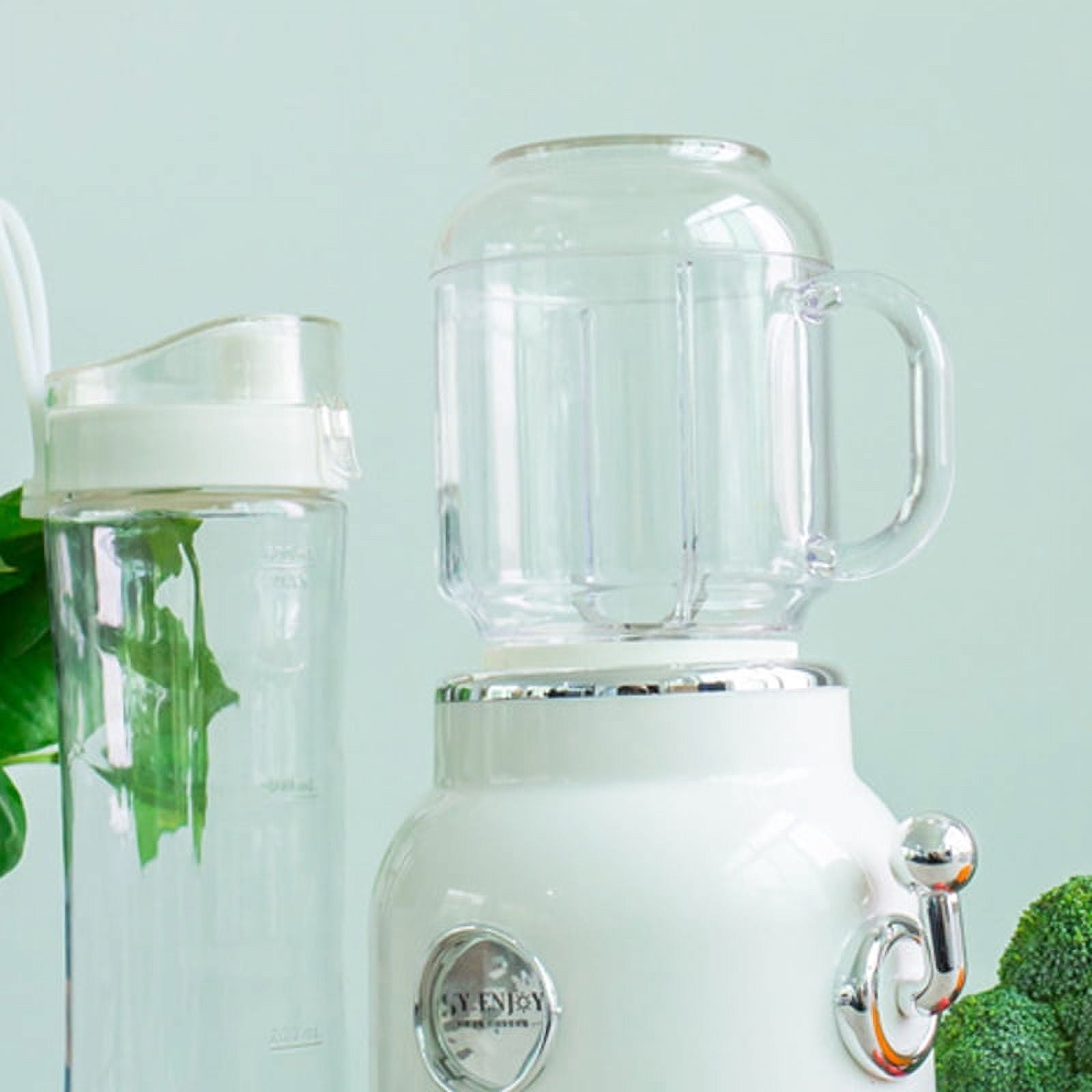 Portable Retro  Blender Portable Shake Blender With Stainless Steel Blades Shake And Ice Crush Maker Portable Countertop Blender Mini Blender With Double Cup Retro Shake And Ice