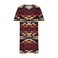 thumbnail image 5 of Birdeem Robe Grande Taille pour Femmes Col en V Été Décontractée Robes d'Été Poche Genou Manches Courtes avec Poches, 5 of 5