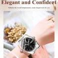 thumbnail image 3 of POEDAGAR Luxury Watch for Woman Quartz Waterproof Luminous Date Week Stainless Steel Watches Clock, 3 of 8