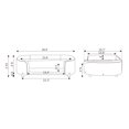 thumbnail image 4 of KOSSMAI Nature Solid Wood Velvet Padding Rocky Natural Wood 27 Inch Long Small Pet Bed Sofa, 4 of 5