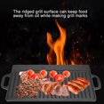 thumbnail image 5 of Cast Iron Reversible Grill Griddle，Double Sided Grill Pan Perfect for Gas Grills and Stove Tops, Rectangular Baking Flat and Ribbed Griddle Plate, 5 of 5