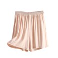 thumbnail image 1 of Timegard Womens Shorts Cotton Linen Elastic Waist Solid Color Summer Knee Length Trousers with Pockets, 1 of 6