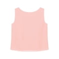 thumbnail image 4 of Oyolan Débardeur en Mousseline Uni pour Femme, Col Rond, Camisole Décontractée Sans Manches, Hauts Habillés Rose P, 4 of 5