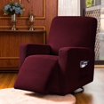 thumbnail image 2 of Subrtex Housse Extensible pour Fauteuil Inclinable 1 Pce, Housse Texturée à Carreaux avec Poches, 2 of 6