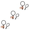 thumbnail image 3 of Youkk 2pieces Double Sided Handheld Makeup Mirror Portable And Clear Impeccable And Sweet Gift Choice black 3Set, 3 of 6
