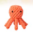 thumbnail image 4 of SHISUYAN Funny Bite Toy Dog Cotton Rope Octopus Teeth Grinding Toy Creative Cat Dog Playing Toy (Orange), 4 of 9