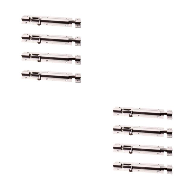 Decodeary 4pack/lot Affordable And Stylish Locks For Various Doors - Satisfaction Guaranteed Smooth Operation Slide Screws 5 inch 2PCS