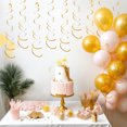 thumbnail image 3 of Becaristey 6pcs Set Streamers Decorations Party Streamers Gold Streamers Party Decorations Ceiling Decorations For Birthday Party Gold 27.5 inch 1Set, 3 of 6