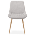 thumbnail image 4 of Bouclair Light Grey Chita Fabric and Metal Dining Chair, 4 of 7