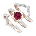 thumbnail image 1 of Bilqis Offres 3-en-1 Alliage Incrusté de Strass Bague Mode Féminine Populaire Bijoux, 1 of 2