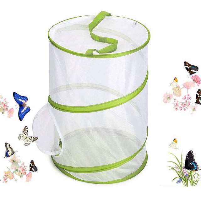 Large Butterfly Habitat Pop-up Giant Butterfly Pavilion Cage Collapsible Insect Terrarium