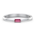 thumbnail image 1 of East-West Stackable Baguette Ring in 10K White Gold, 1 of 3