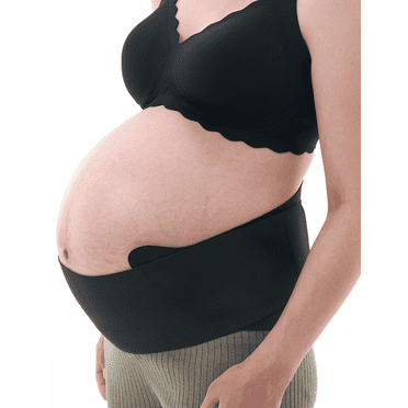 Momcozy Bandes Ventrales pour Femmes Enceintes, Qualité Hospitalière avec Soutien Dorsal Ergonest et Tissu Respirant, Ceinture de Maternité une Pièce Ajustable