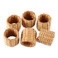 thumbnail image 3 of Anneaux de Serviette, 6 Pcs Anneau de Serviette Tissé Performance de Premier Ordre, 3 of 14