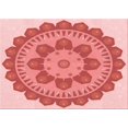 thumbnail image 1 of Ahgly Company Machine Washable Indoor Rectangle Transitional Pastel Pink Area Rugs, 2' x 4', 1 of 7