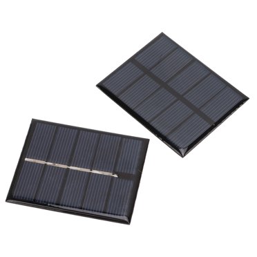 Chargeur de Panneau Solaire, 2 Pcs Panneau Solaire 0,5 W Panneau de Cellule Solaire Panneau Solaire Portable Conçu avec Précision