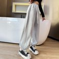 thumbnail image 4 of MIASHUI Girls Sweatpants Kids Athletic Active Jogger Pants Straight Leg Trousers,Grey,3-4 Years, 4 of 8