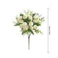 thumbnail image 2 of LSLJS Artificial Flowers Simulated Wedding Flowers Lofty Consort's Tea Buds Silk Flower Decorations Reusable Bouquet for Home Party Office Wedding Reunite Reception Table Decoration Artificial Flowers, 2 of 5