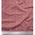 thumbnail image 1 of Soimoi Japan Crepe Satin Fabric Coke & Burger Food Print Sewing Fabric Yard 42 Inch Wide, 1 of 3